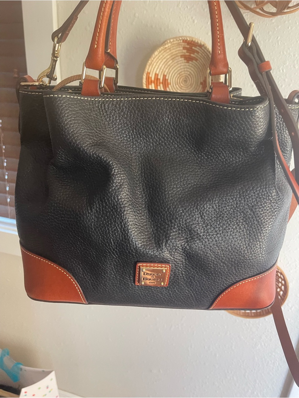Dooney & Bourke Pebble Leather Brenna Satchel